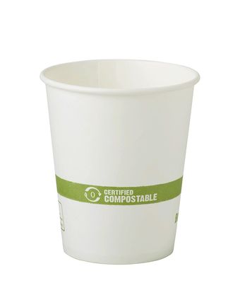 100% Compostable Cups by World Centric, Made from FSC Mix Paper, Hot Cups, 6 oz, White (Pack of 1000) (CU-PA-6)