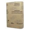 100% Compostable Towels by World Centric, Made from Post Consumer Recycled Paper Unbleached, Multifold Towels, 1-ply (16 Packs of 250) view 2