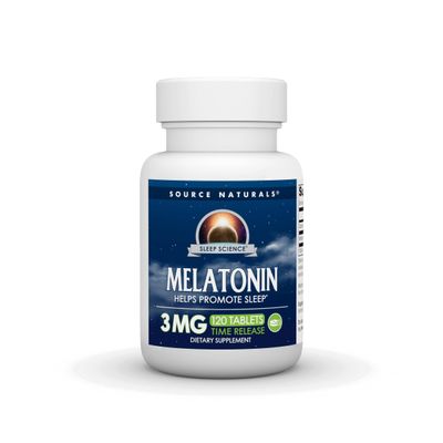 Source Naturals Time Released Melatonin* - 3 mg, 120 Tablets
