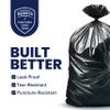 Plasticplace 55-60 Gallon Trash Bags  2.0 Mil  Black Heavy Duty Garbage Can Liners  36 x 58 ,50 Count, Black (Pack of 1) view 2