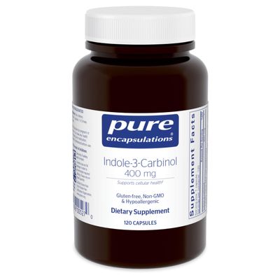 Pure Encapsulations Indole-3-Carbinol 400 mg | Supports Healthy Breast, and Cervical Cell Function | 120 Capsules