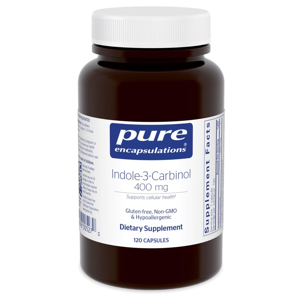 Pure Encapsulations Indole-3-Carbinol 400 mg | Supports Healthy Breast, and Cervical Cell Function | 120 Capsules
