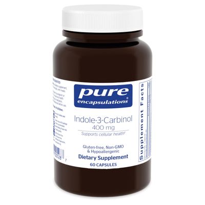 Pure Encapsulations Indole-3-Carbinol 400 mg | Supports Healthy Breast, and Cervical Cell Function | 60 Capsules