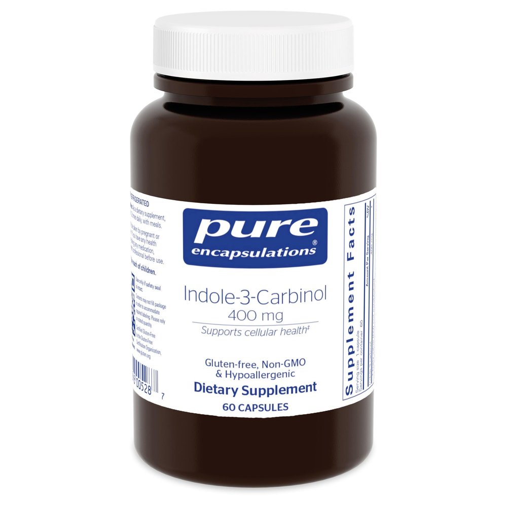 Pure Encapsulations Indole-3-Carbinol 400 mg | Supports Healthy Breast, and Cervical Cell Function | 60 Capsules