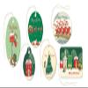 Cavallini Vintage Christmas Glitter Gift Tags view 2
