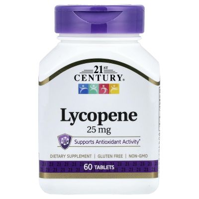 21st Century Lycopene 25 mg Tablets, 60 Count (22400)
