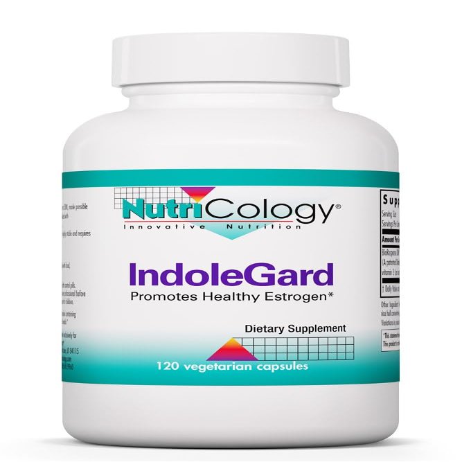 Nutricology IndoleGard - BioResponse DIM Diindolylmethane Complex - Estrogen Metabolism Support - Cruciferous Extract Capsules - Hypoallergenic Formula - 30 Servings - 120 Count