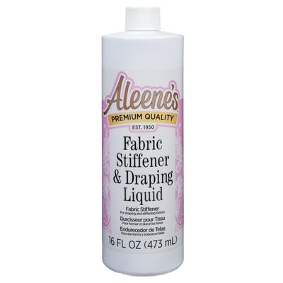 Aleene's Fabric Stiffener and Draping Liquid, Quick Drying, Nontoxic, For Stiffening and Shaping Fabrics, 16 oz