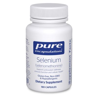 Pure Encapsulations Selenium - 200 mcg - for Healthy Cellular Function, Immune System & Antioxidant Defenses - Mineral Supplement - Vegan & Gluten Free - 180 Capsules
