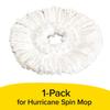 Hurricane Spin Mop Replacement Mop Heads for As Seen On TV Cleaning System by BulbHead, Spin Away Germy, Dirty Water - Super-Absorbent Microfiber Head Holds 10X Weight  1-Pack view 2