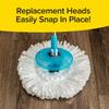 Hurricane Spin Mop Replacement Mop Heads for As Seen On TV Cleaning System by BulbHead, Spin Away Germy, Dirty Water - Super-Absorbent Microfiber Head Holds 10X Weight  1-Pack view 4