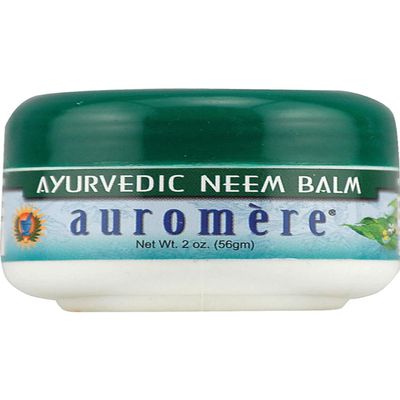 Auromere Ayurvedic Neem Balm - All Natural Rosacea, Eczema And Psoriasis Cream for Face and Body - Contains 34% Neem Oil for Skin - Soothes Dry, Itchy or Sensitive Skin and Reduce Redness - 2oz