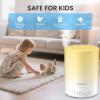 URPOWER 300ml Essential Oil Diffuser: Ultrasonic Aromatherapy Diffuser Quiet Auto Shut-Off, 4 Timer Settings(1H 3H 6H ON) & 7-Color Night Light Humidifier for Yoga Bedroom Living Room Office view 3