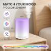 URPOWER 300ml Essential Oil Diffuser: Ultrasonic Aromatherapy Diffuser Quiet Auto Shut-Off, 4 Timer Settings(1H 3H 6H ON) & 7-Color Night Light Humidifier for Yoga Bedroom Living Room Office view 4