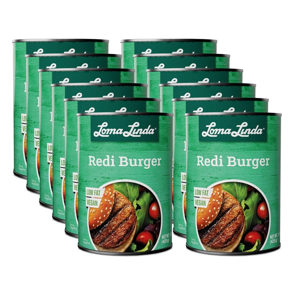 Loma Linda - Plant-Based Meats (Redi-Burger (15 oz.), 12 Pack)