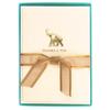 Graphique Elephant La Petite Presse Boxed Notecards - 10 Embossed and Embellished Gold Foil "Thanks a Ton" Elephant Notes with Matching Envelopes, 3.25" x 4.75 view 1