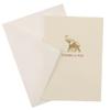 Graphique Elephant La Petite Presse Boxed Notecards - 10 Embossed and Embellished Gold Foil "Thanks a Ton" Elephant Notes with Matching Envelopes, 3.25" x 4.75 view 2