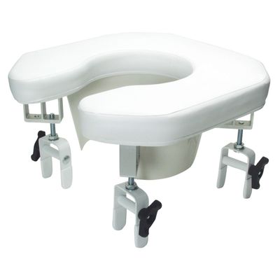 Graham-Field 6497A Lumex Raised Toilet Seat Riser, Padded & Cushioned, Fully-Adjustable Height & Angle
