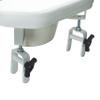 Graham-Field 6497A Lumex Raised Toilet Seat Riser, Padded & Cushioned, Fully-Adjustable Height & Angle view 2