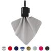 SPUDZ Classic Microfiber Lens Cleaner  Clip-On Pouch, Washable  for Binoculars, Scopes, Glasses, Screens | Black, 6 x 6 Inch view 3