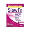 Slow Fe Iron Supplement Tablets for Iron Deficiency, Slow Release, High Potency, 30 count view 1