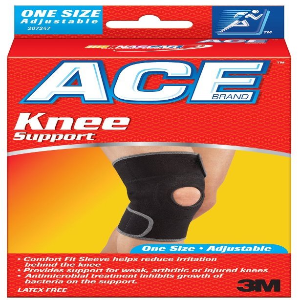 ACE Neoprene Open Knee Brace, One Size Fits All