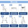 Skil-Care Adjustable Lateral Support, Wheelchair Accessories for Positioning Support, 10-15 W, Minimizes Lateral Leaning, Fits Wheelchairs and Most Chairs, Easy-Clean, 706050 view 4