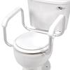 DMI Toilet Safety Rails Toilet Handles for The Elderly Toilet Safety Handrails Frame Easy Assembly with no Tools, White view 1
