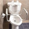 DMI Toilet Safety Rails Toilet Handles for The Elderly Toilet Safety Handrails Frame Easy Assembly with no Tools, White view 2