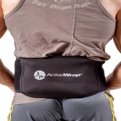 ActiveWrap Lower Back Ice Pack - Cold/Hot Therapy for Back Pain, Herniated & Degenerative Disc, Sciatica, Gel Pads for Lumbar, Tailbone, Swelling, Spasms, Stiffness, Lumbar Support - Large/X-Large