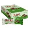 think! Vegan/Plant Based High Protein Bars - Chocolate Mint, 13g Protein, 5g Sugar, No Artificial Sweeteners, Non GMO Project Verified, 10 Count (Packaging May Vary) view 1