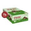 think! Vegan/Plant Based High Protein Bars - Chocolate Mint, 13g Protein, 5g Sugar, No Artificial Sweeteners, Non GMO Project Verified, 10 Count (Packaging May Vary) view 2