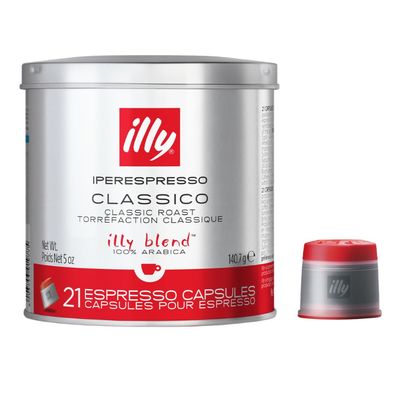 illy Coffee iperEspresso Capsules - Single-Serve Coffee Capsules & Pods - Single Origin Coffee Pods  Classico Medium Roast with Notes of Caramel - For iperEspresso Capsule Machines  21 Count