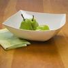 128 OZ. CLEAR, SQUARE, HEAVY DUTY DISPOSABLE PLASTIC SERVING BOWLS 25/CS view 1