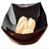 128 OZ. SQUARE, BLACK, HEAVY DUTY DISPOSABLE PLASTIC SERVING SALAD BOWLS 25/CS view 1