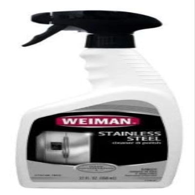 Weiman Stainless Steel Cleaner and Polish - 22 Ounce (2 Pack) - Protects Appliances from Fingerprints and Leaves a Streak-Free Shine for Refrigerator Dishwasher Oven Grill etc - 44 Ounce Total