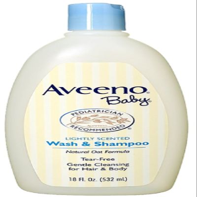 AVEENO Baby Wash & Shampoo, Lightly Scented 18 oz (10 Pack)