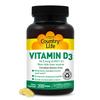 Country Life Vitamin D3 2500 IU  Non-Fish Derived, High Potency Vitamin D3 for Bone Strength, Immune Support & Calcium Absorption  Certified Gluten-Free, 200 Softgels view 1