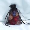 Bridescove 3x4 Mesh Fishnet Wedding Favor Gift Bags/Jewelry Pouches - Black (10 Bags) view 1