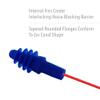 Howard Leight by Honeywell AirSoft Flanged Corded Reusable Shooting Earplugs, 2-Pairs (R-01521) view 2