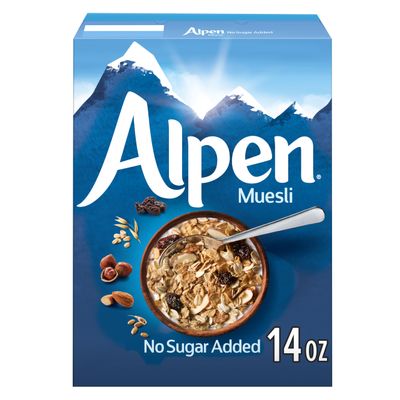 Alpen Muesli Cereal, No Sugar Added, 14 Ounce (Pack of 6)