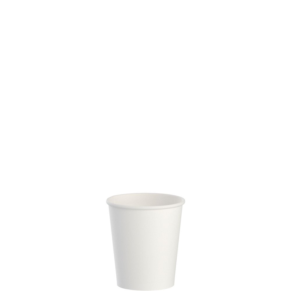 White Paper Water Cups, 3 oz., 100/Pack