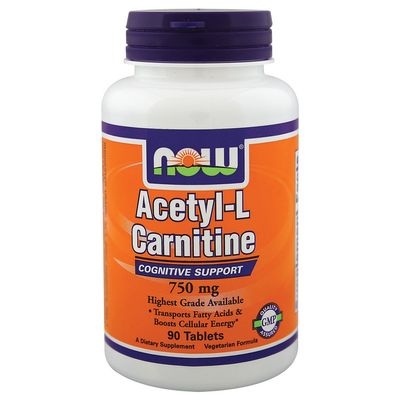 NOW Foods Acetyl-L-Carnitine -- 750 mg - 90 Tablets