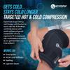 ActiveWrap - Knee Ice Pack Wrap with Compression, 2 Reusable Gel Heat & Cold Packs for Knee Pain, Sore Legs & Shin Splints. Flexible Cold Wrap for Injury and Swelling Control & Joint Support - One Size Fits Most view 2