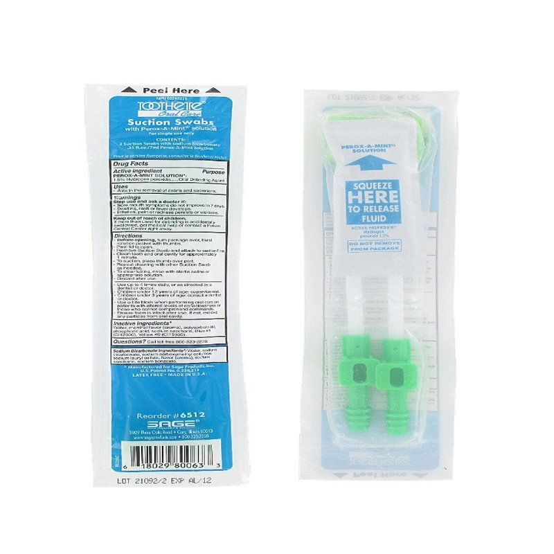 Toothette Suction Swab Single Use System - - Pack of 2