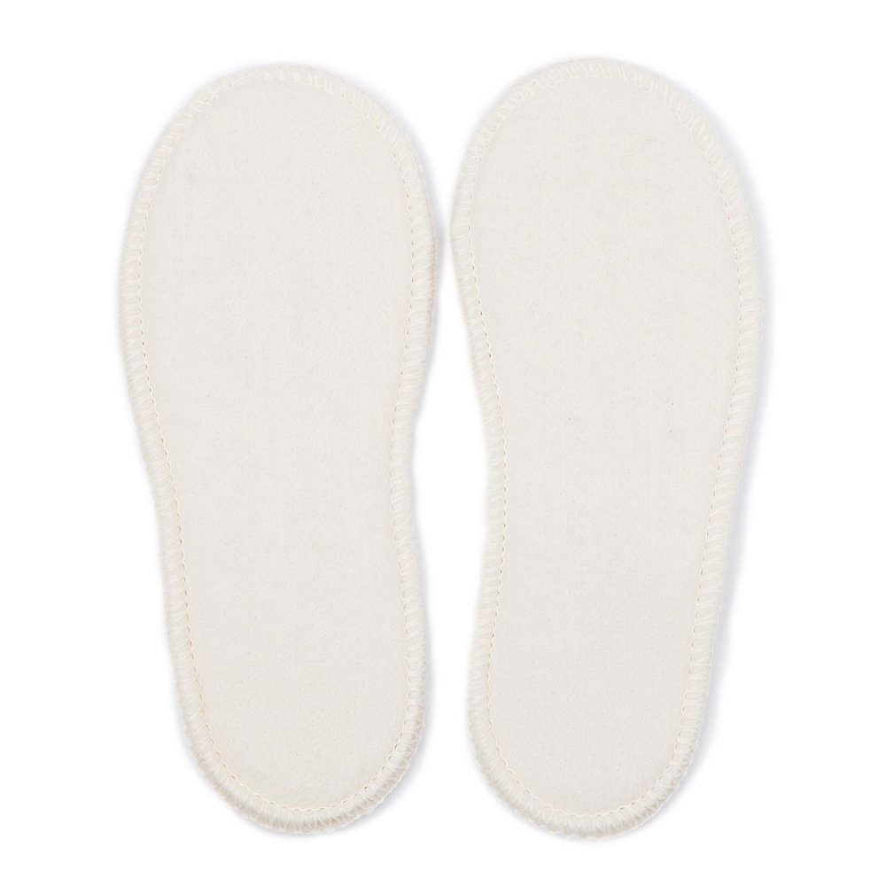 Soft Merino Wool Insoles, Natural White, Size 47