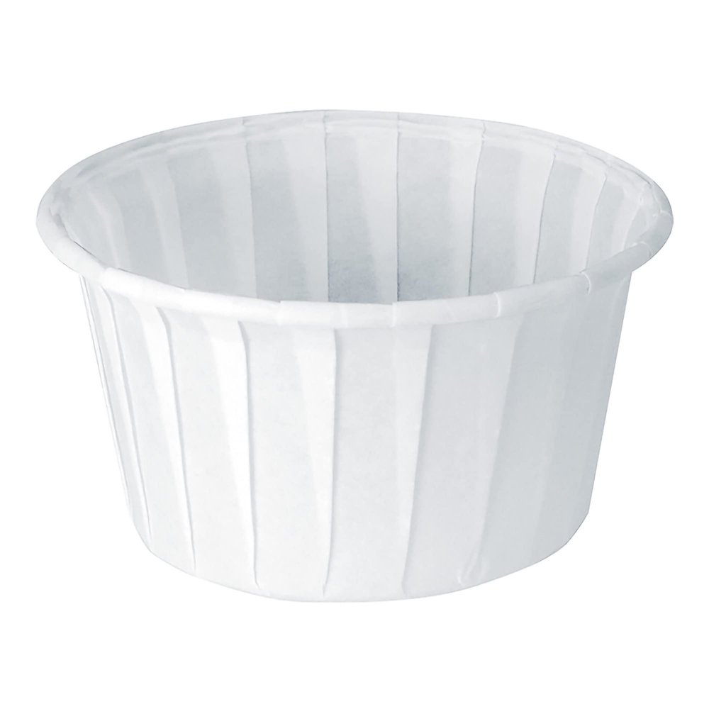 4 Oz Treated Paper Souffl Portion Cups in White