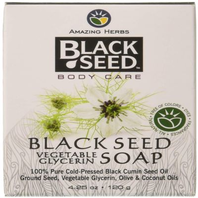Amazing Herbs Black Seed Vegetable Glycerin Soap, 4.25 Ounce