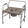 DMI Bedside Commode, Portable Toilet, Commode Chair, Raised Toilet Seat with Handles, Holds up to 500 Pounds with Included 7 qt Commode Bucket, Adjustable from 19-23 Inches, Extra Wide Commode view 1