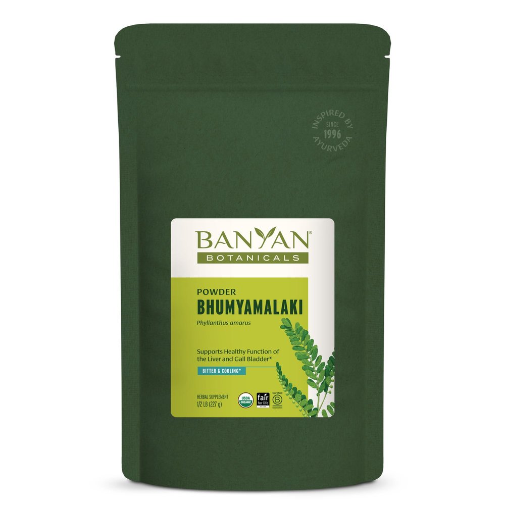 Banyan Botanicals Bhumyamalaki Powder Organic Liver Health Supplement* Phyllanthus spp. for Natural Detoxification & Cleansing of The Liver* 1/2 Pound Non GMO Sustainably Sourced Vegan